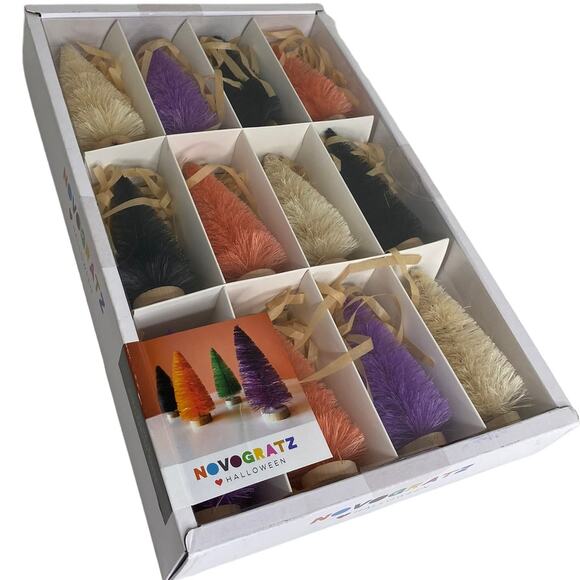 Novogratz Halloween Bottle Brush Trees 12 and 4 Pack New In Box - Picture 13 of 13